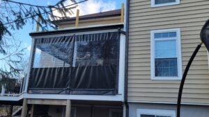 Fixed outdoor patio enclosures
