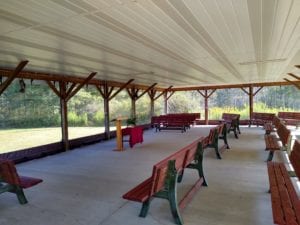 Faith Baptist Clear Drop Shade Outdoor Enclosures