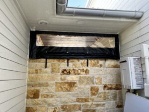 Residential Drop Curtain for Small Patio Openings
