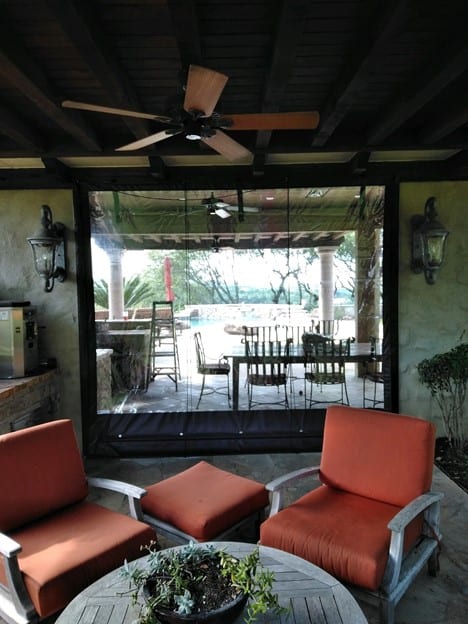 Reno Nv Home Backyard Restaurant Clear Platic Patio Enclosure Drop Shades