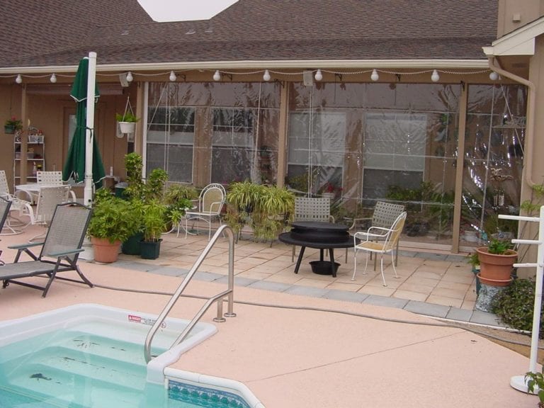 WinstonSalem Clear Patio Curtains, Outdoor Enclosures, Plastic Drop