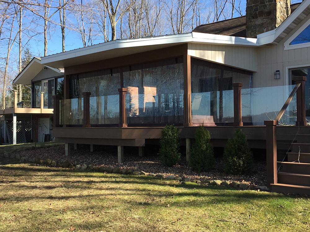 Drop Enclosure For Sunroom By Enlcosure Guy