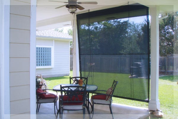 Residential Patio Clear Curtains
